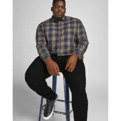 Jack & JonesCoupe slim droite Slim Fit Noir en coton
