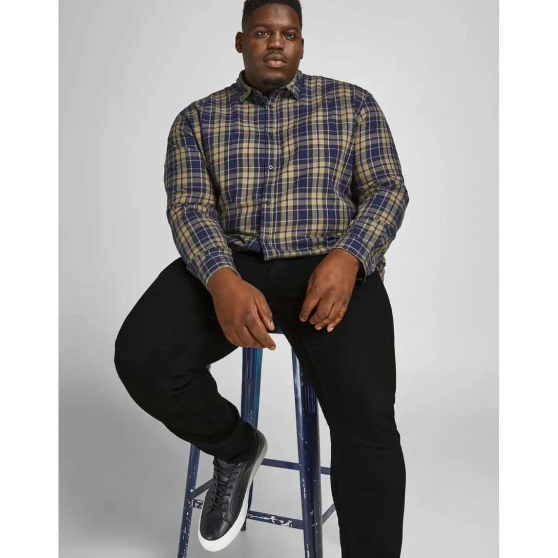 Jack & JonesCoupe slim droite Slim Fit Noir en coton