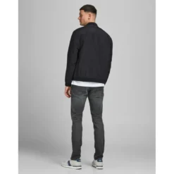 Jack & JonesCoupe slim droite Slim Straight Fit Gris en coton Rhys