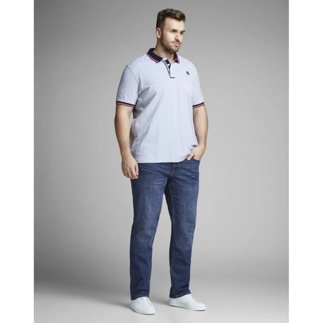 Jack & JonesCoupe slim droite Slim Fit Bleu
