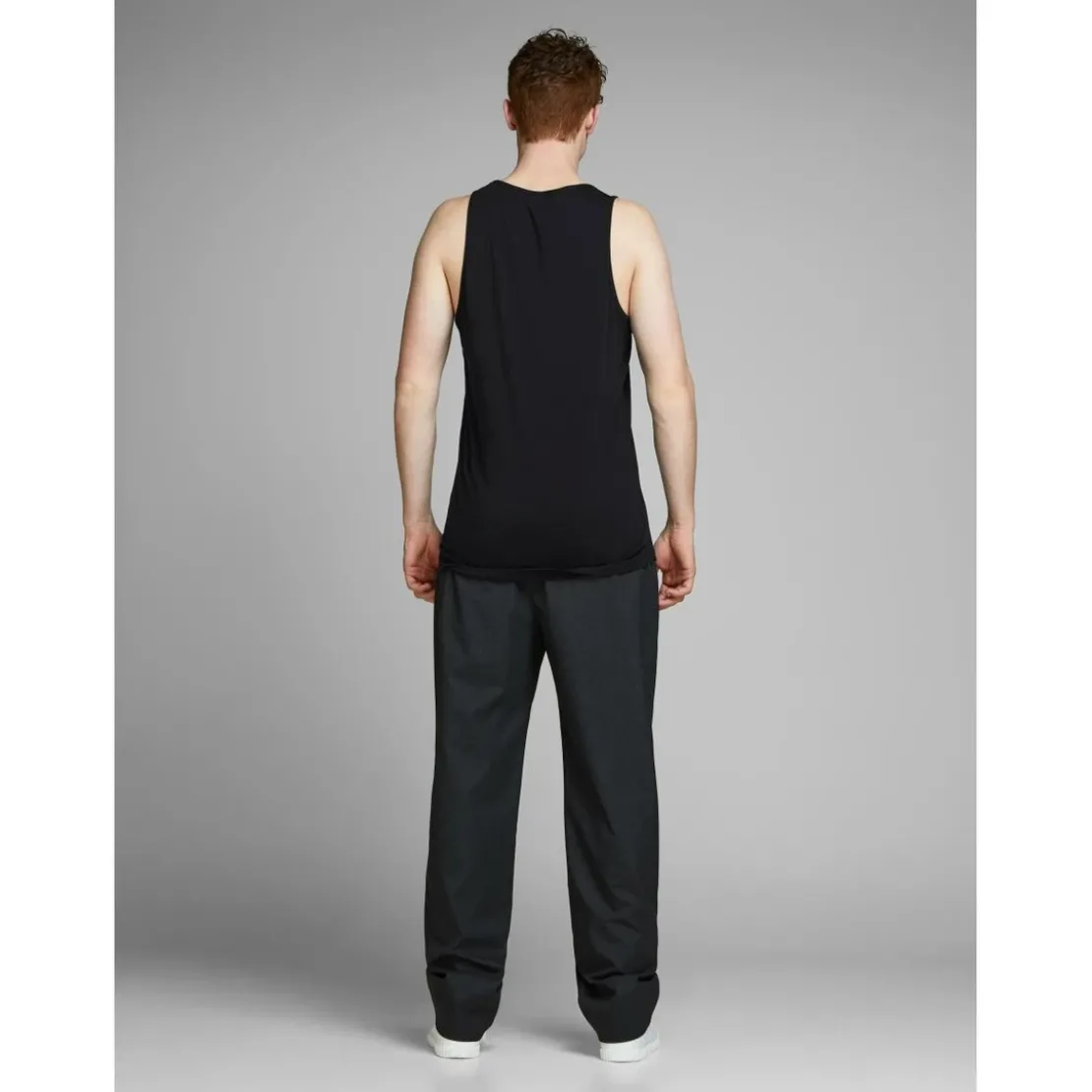 Jack & JonesDébardeur Regular Fit Col rond Sans manches Noir en coton