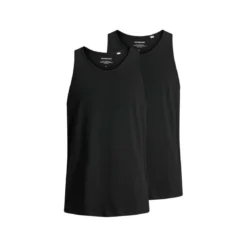 Jack & JonesDébardeur Regular Fit Col rond Sans manches Noir en coton