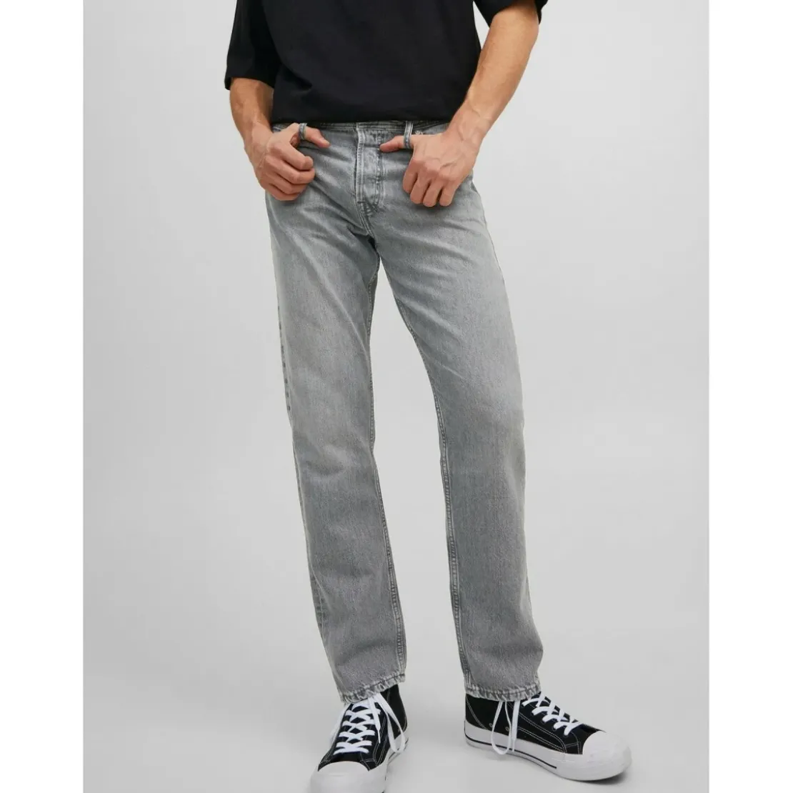 Jack & JonesJean à coupe ample Relaxed Fit Gris en coton