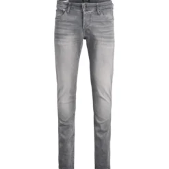 Jack & JonesJean slim Fit Gris en coton Jules