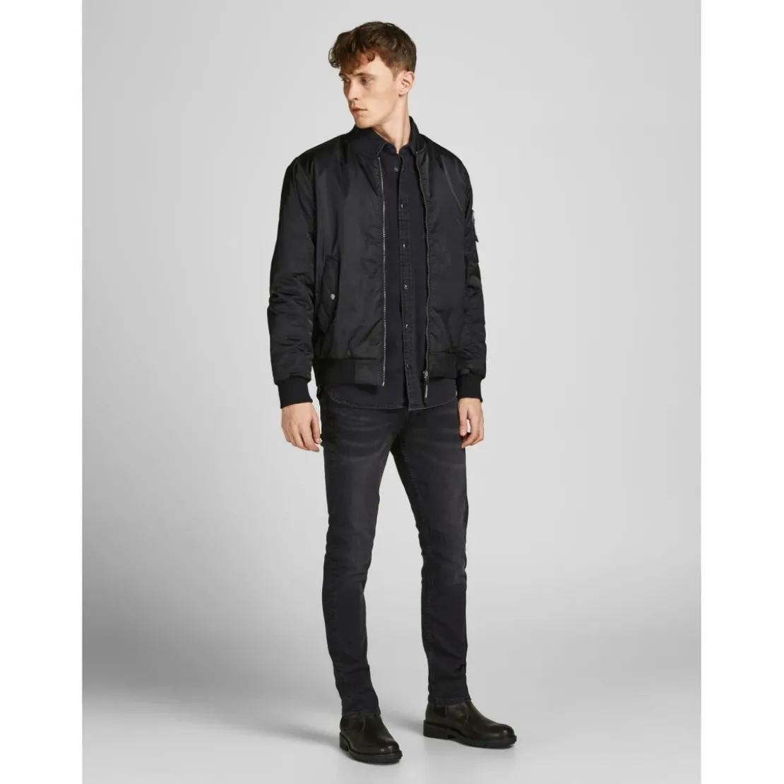 Jack & JonesJean slim Fit Noir en coton Cain