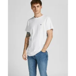 Jack & JonesLot de 5 T-shirts Regular Fit Col rond Manches courtes en coton