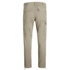 Jack & JonesPantalon cargo Carrot Fit Gris beige en coton