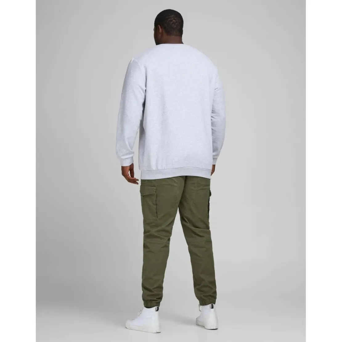 Jack & JonesPantalon cargo Slim Tapered Fit Vert foncé en coton