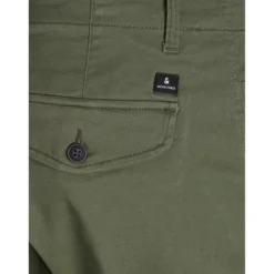 Jack & JonesPantalon cargo Slim Tapered Fit Vert foncé en coton