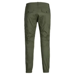 Jack & JonesPantalon cargo Slim Tapered Fit Vert foncé en coton