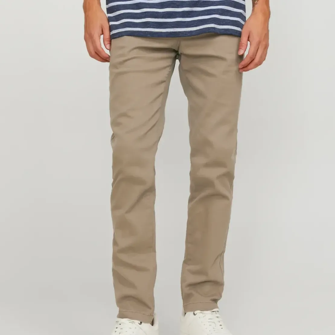 Jack & JonesPantalon chinos beige brun Anis en coton