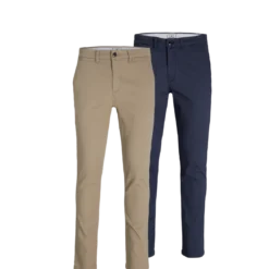 Jack & JonesPantalon chinos beige brun Anis en coton