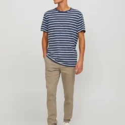 Jack & JonesPantalon chinos beige brun Anis en coton