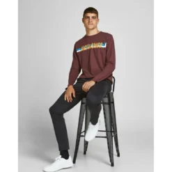 Jack & JonesPantalon chino Slim Fit Noir en coton Tony