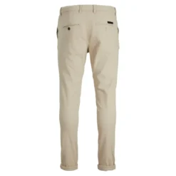 Jack & JonesPantalon chino Slim Fit Gris beige en coton Quinn