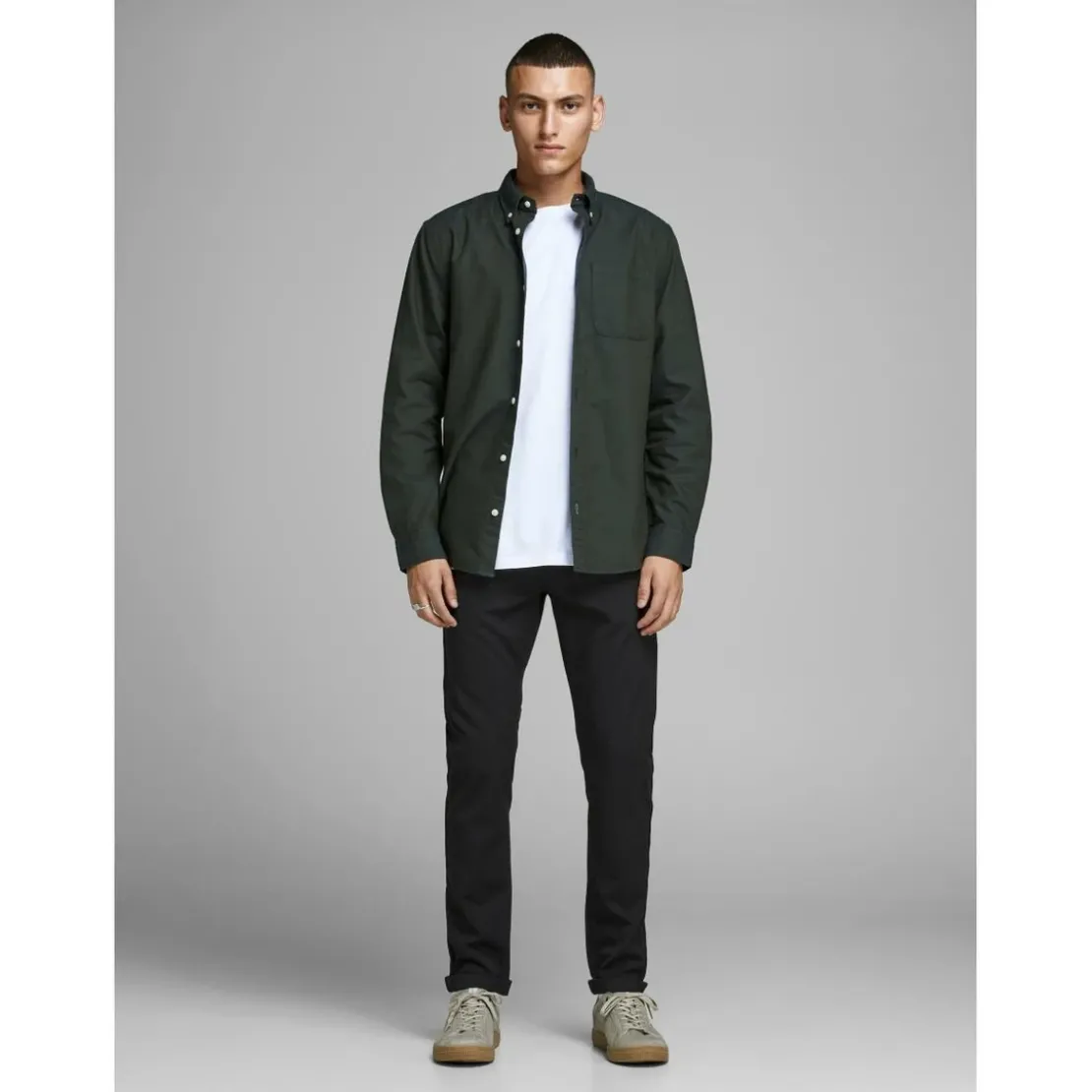 Jack & JonesPantalon chino Slim Fit Noir Raul