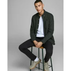 Jack & JonesPantalon chino Slim Fit Noir Raul