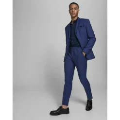 Jack & JonesPantalon habillé Super Slim Fit Bleu Marine Flynn