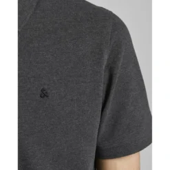 Jack & JonesPolo Slim Fit Polo Manches courtes Gris Foncé en coton Kurt