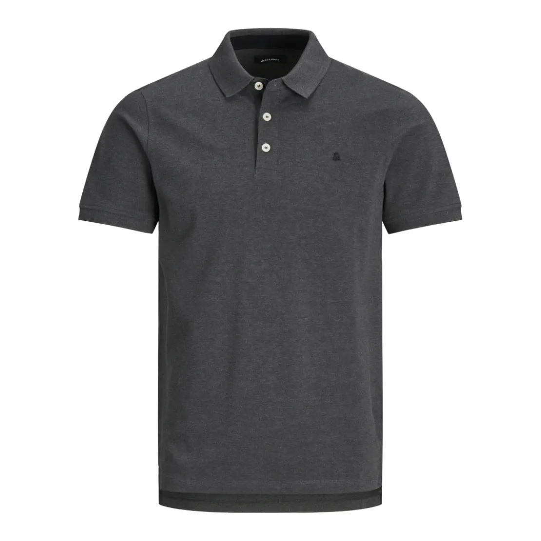 Jack & JonesPolo Slim Fit Polo Manches courtes Gris Foncé en coton Kurt