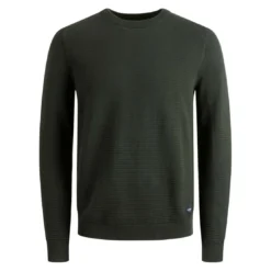 Jack & JonesPull en maille Col rond Manches longues Gris Foncé Dane