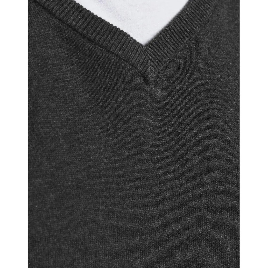 Jack & JonesPull en maille Col rond Manches longues Gris Foncé Ryan
