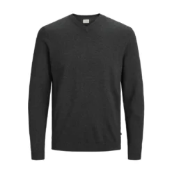 Jack & JonesPull en maille Col rond Manches longues Gris Foncé Ryan