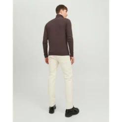 Jack & JonesPull en maille Col tortue Manches longues Marron foncé