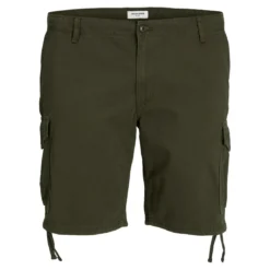 Jack & JonesShort cargo Cargo Fit Vert foncé en coton Neal