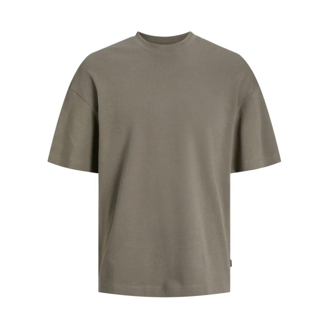 Jack & JonesT-shirt Loose Fit Col rond Manches courtes Gris Foncé en coton