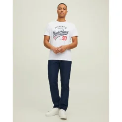 Jack & JonesT-shirt Regular Fit Col rond Manches courtes Noir en coton Troy