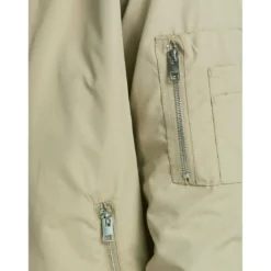 Jack & JonesVeste bomber Courte Baseball Manches longues Gris Clair beige