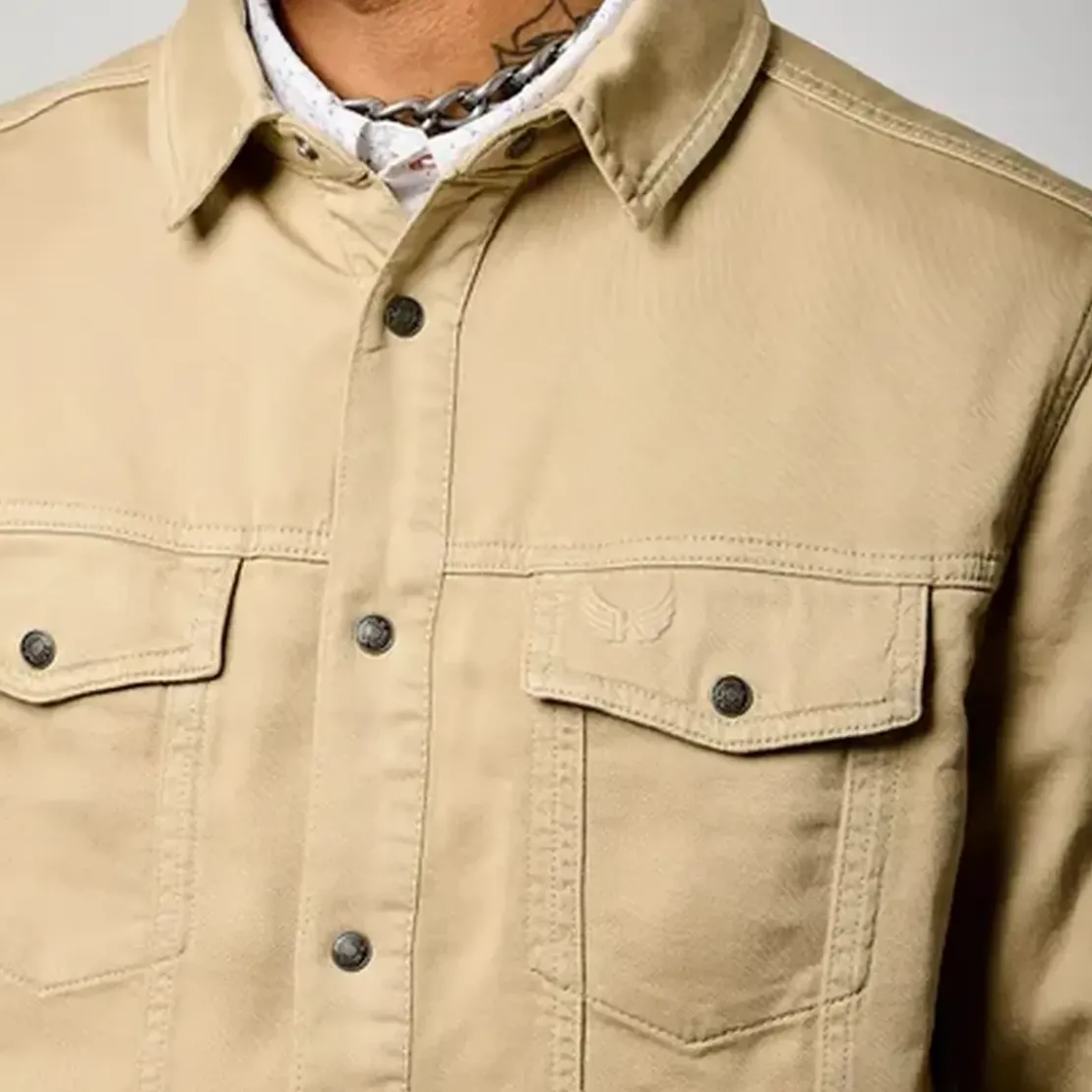 KaporalChemise En Jeans en coton TIZIO Xbeige