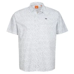 KaporalChemise Manches Courtes en coton BLOCK White blanc