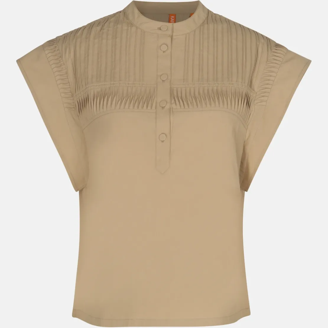 KaporalChemise Manches Courtes EDDA en coton beige