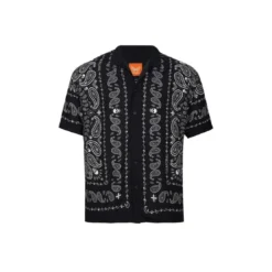 KaporalChemise Manches Courtes en viscose TEXAS Black noir