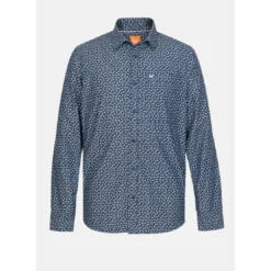 KaporalChemise Manches Longues en coton BALEY bleu marine