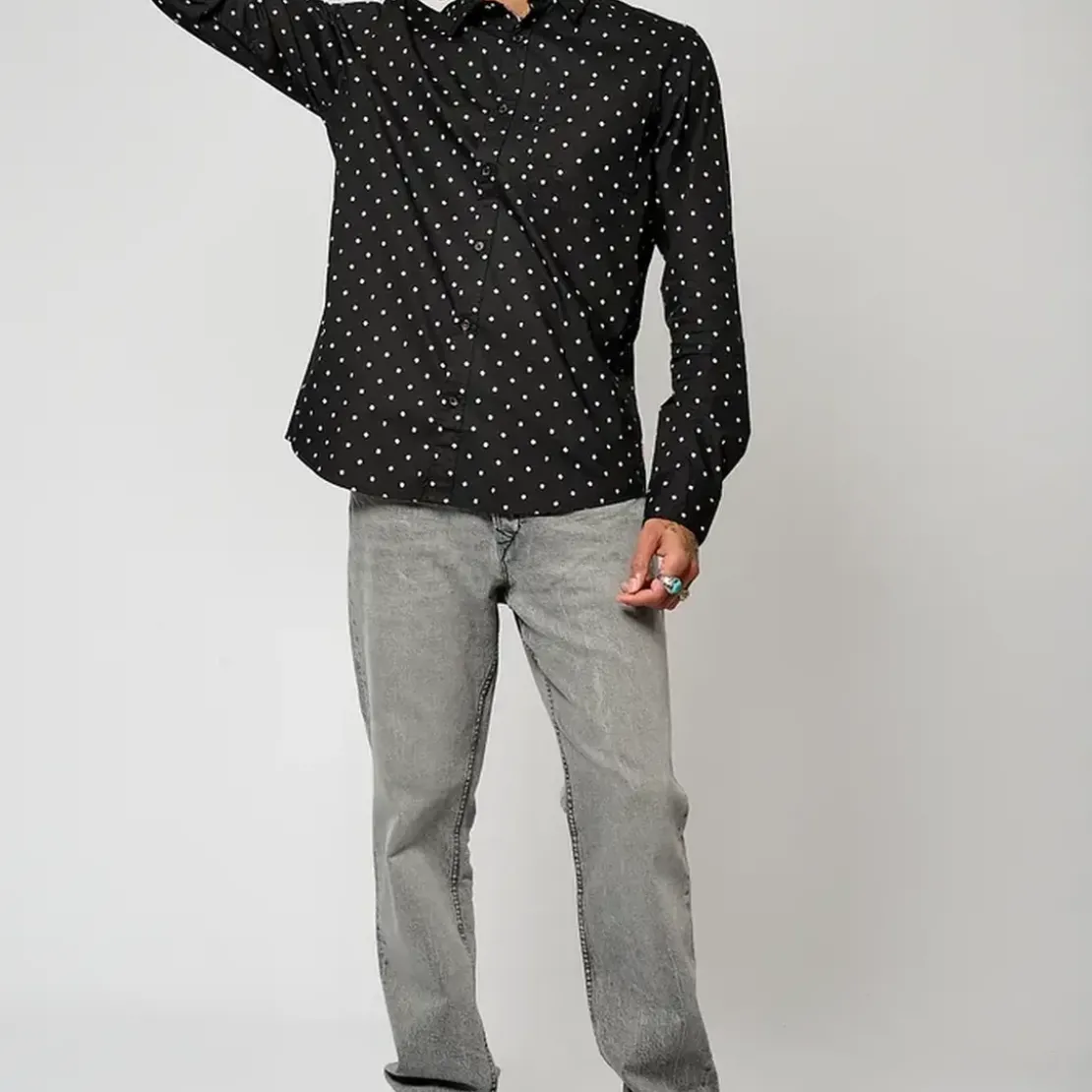 KaporalChemise Manches Longues en coton BELIZ Black noir