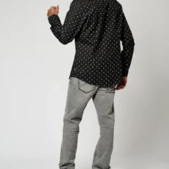 KaporalChemise Manches Longues en coton BELIZ Black noir