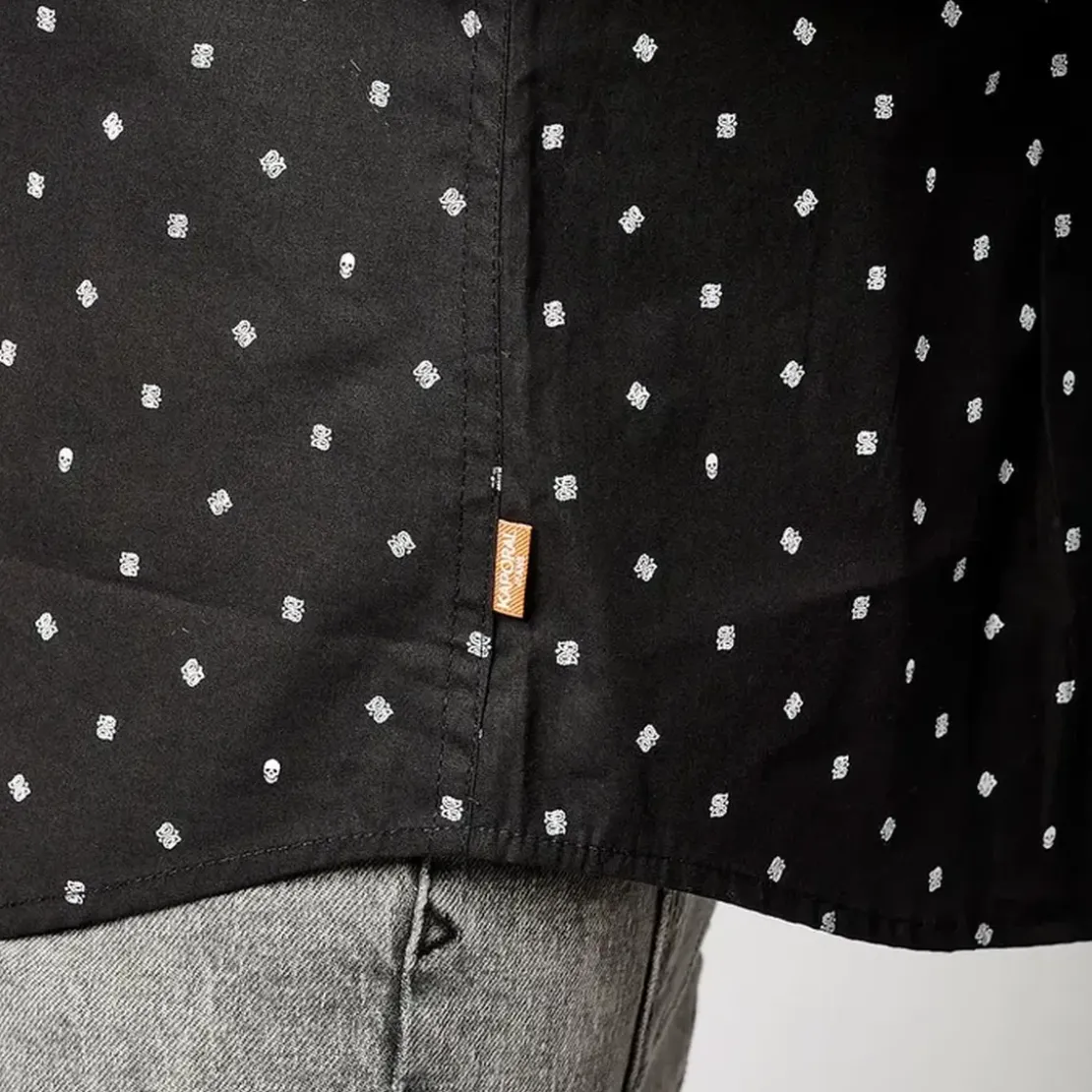 KaporalChemise Manches Longues en coton BELIZ Black noir
