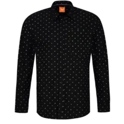 KaporalChemise Manches Longues en coton BELIZ Black noir