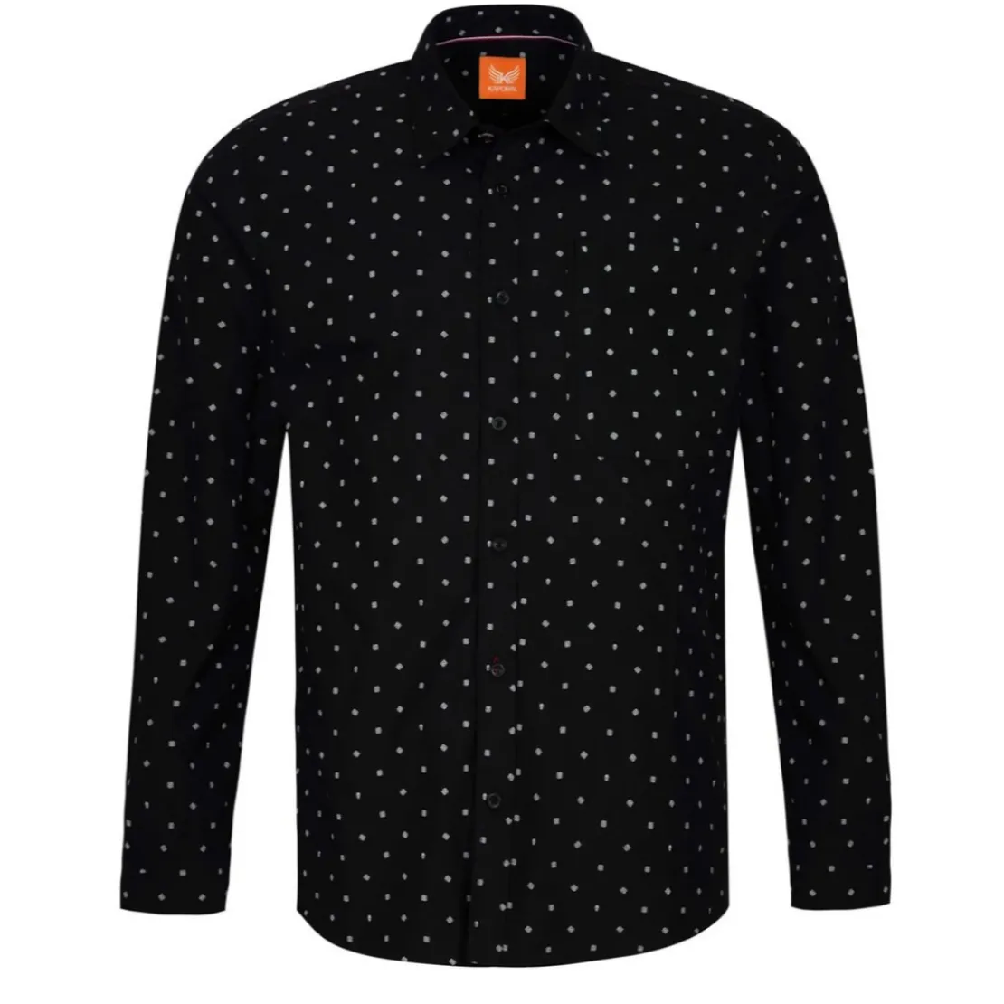 KaporalChemise Manches Longues en coton BELIZ Black noir