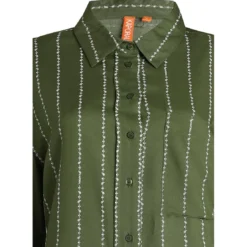 KaporalChemise manches longues VERSO kaki en viscose