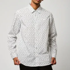 KaporalChemise Manches Longues en coton BAYUN White blanc
