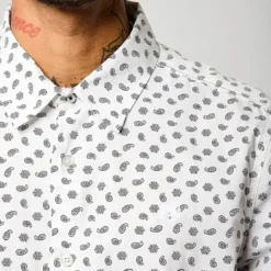KaporalChemise Manches Longues en coton BAYUN White blanc