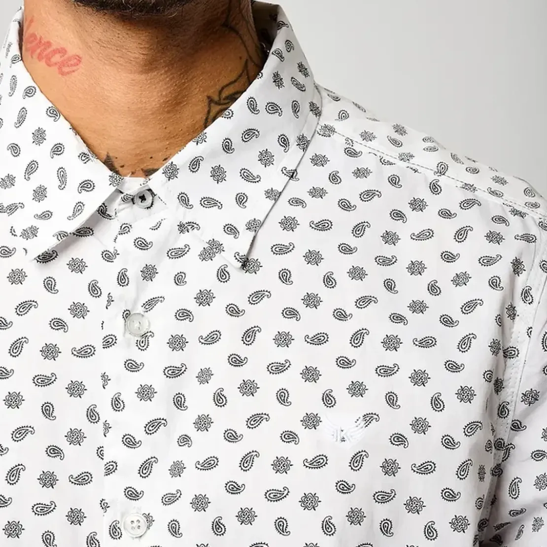 KaporalChemise Manches Longues en coton BAYUN White blanc