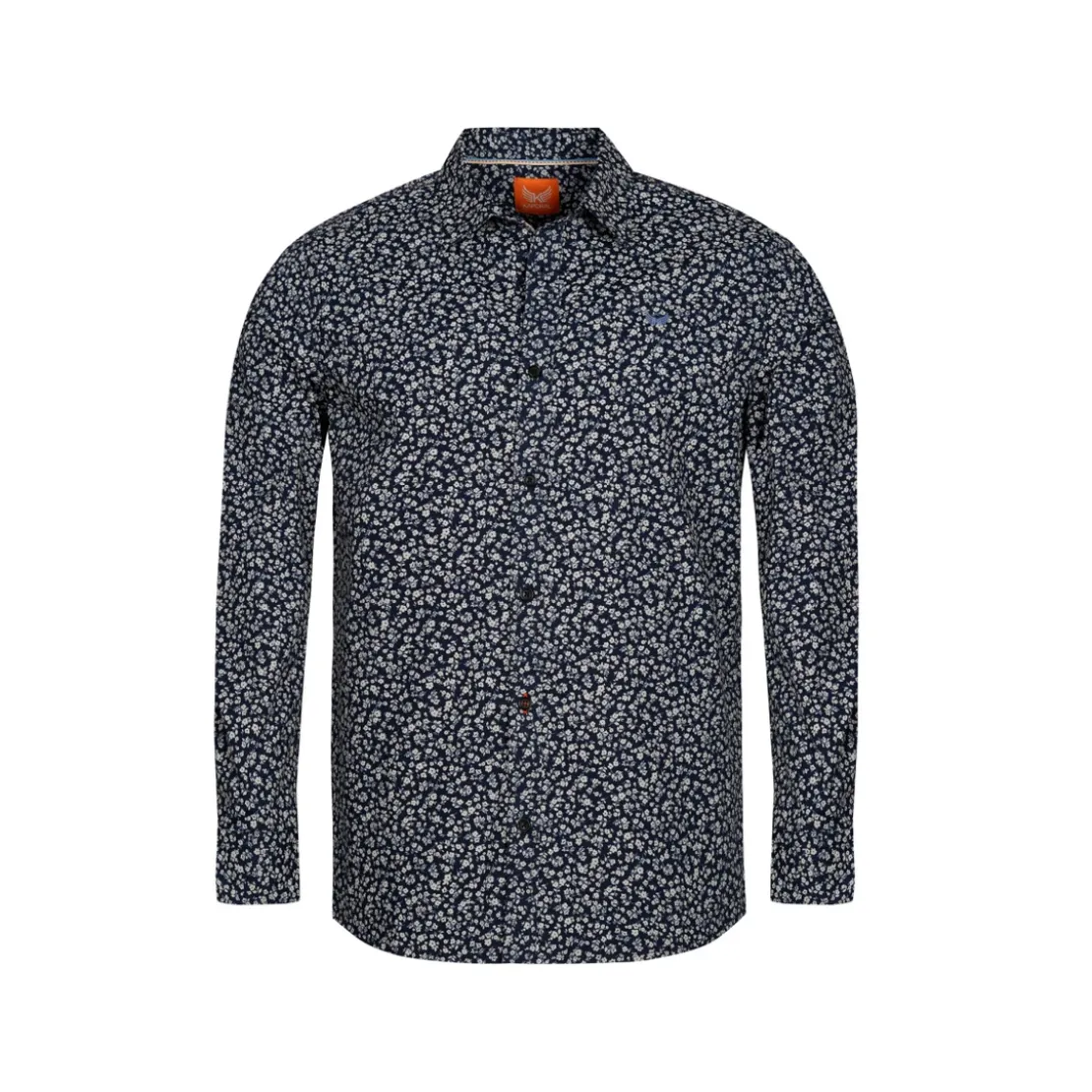 KaporalChemise Manches Longues en coton BEVY bleu marine