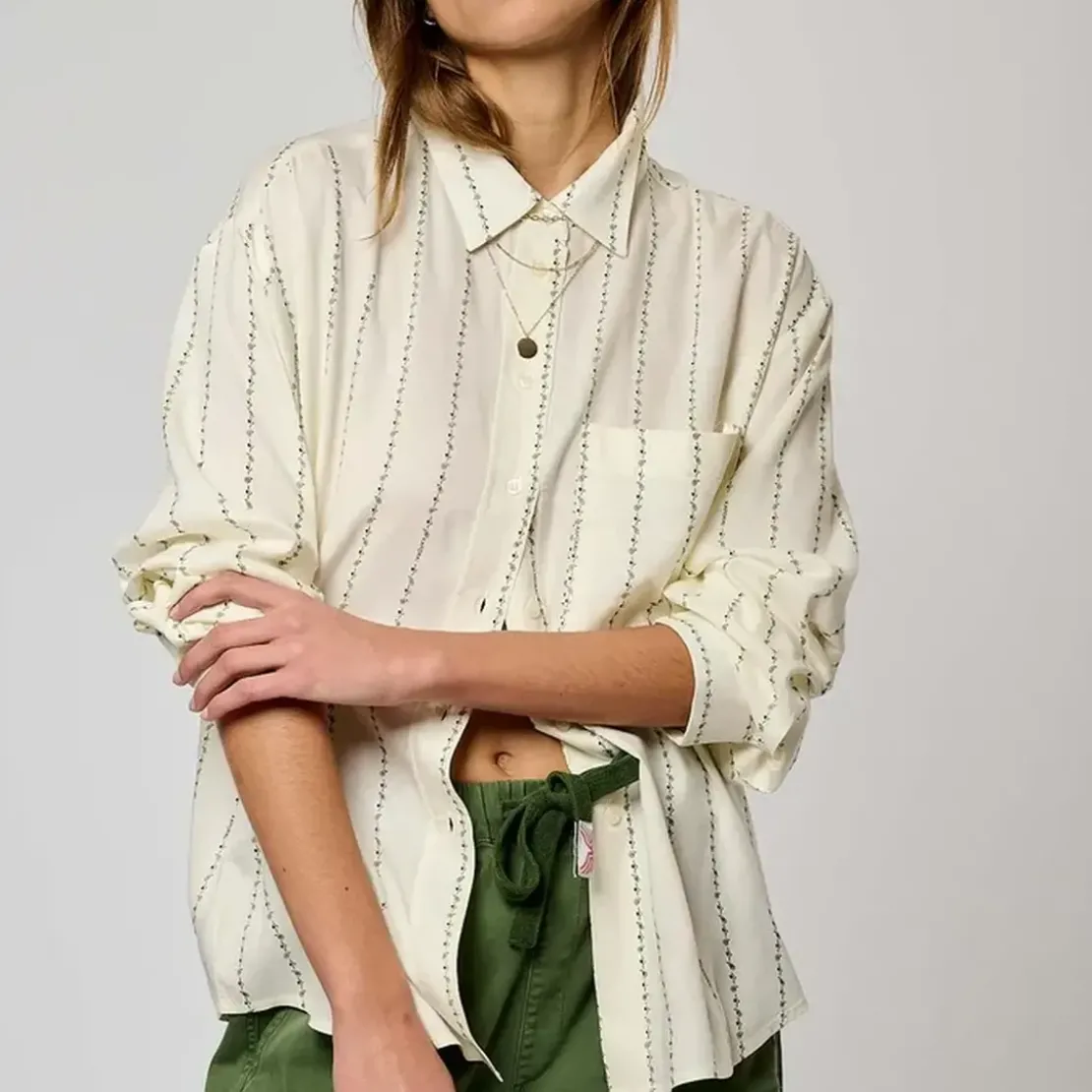 KaporalChemise Manches Longues VERSO blanc en coton