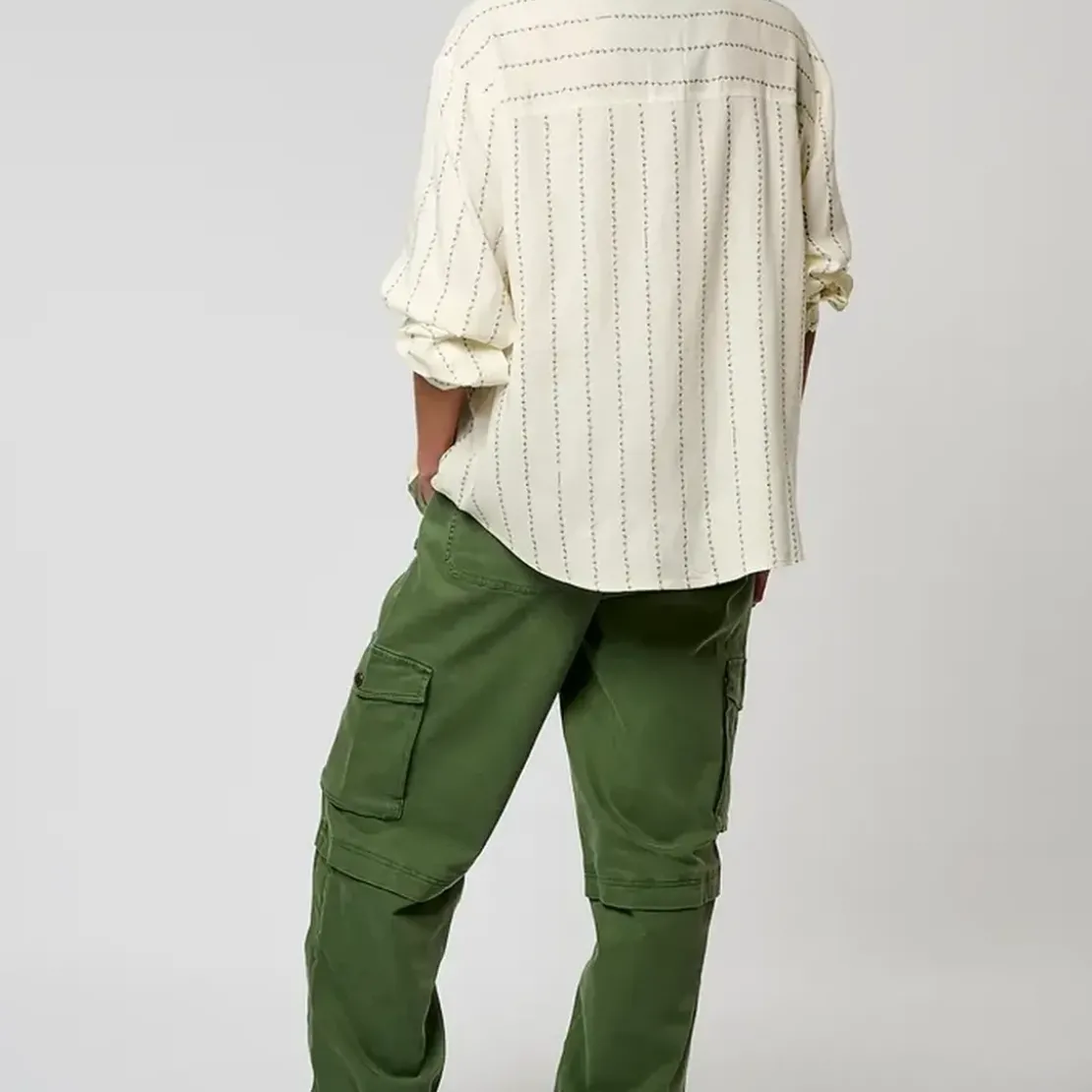 KaporalChemise Manches Longues VERSO blanc en coton