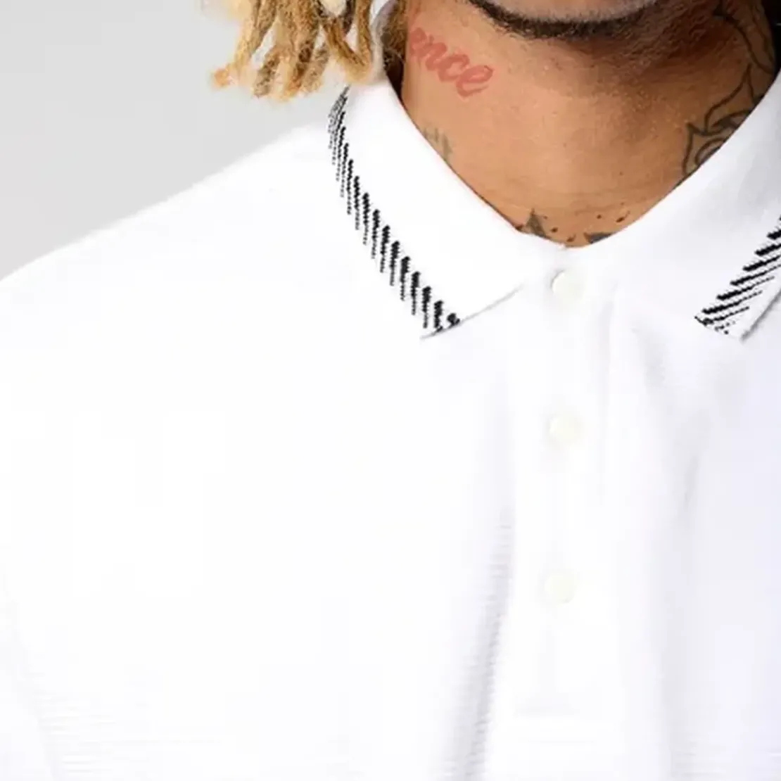 KaporalPolo M Courtes en coton BARRO White blanc